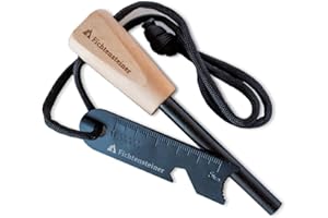 Fichtensteiner Feuerstarter, Spark, Feuerstahl Magnesium Legierung, Feueranzünder Stab, für Bush Craft, Survival, Camping, BBQ, Feuer