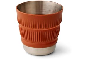 Sea to Summit Detour Tasse de camping pliable en acier inoxydable Marron Bombay 473 ml