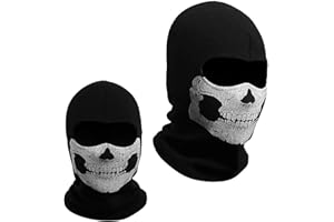 BAIYSFFG Skull Balaclava Ghost Mask New Ghosts Balaclava Bike Skateboard Cosply Costume Skull Mask Ghost Mask