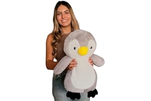 PELUCHILANDIA Peluche Pinguino Grande. Bonito Diseño con Tacto Muy Suave, Peluche Ecológico Relleno Material Reciclado, Pingüinos de Peluche Gigante Regalo para niños Peluches de Animales (40 CM.)