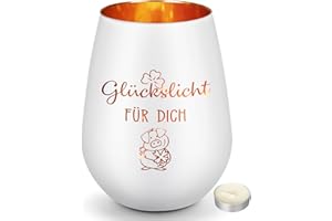 CadeauJoie Gifts for Women, Glass Lantern Birthday Gift for Women, Gifts for Girlfriend, Mum, Grandma, Teacher, Colleague, Birthday