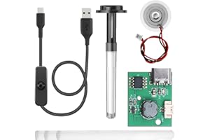 Youmile Kit di nebulizzazione dell'umidificatore, singolo ugello, nessun interruttore, nessun modulo di sostituzione del nebulizzatore fai da te, con cavo Usb con pulsante di accensione/spegnimento,