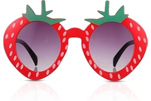 SOIMISS 1pièce Lunettes De Soleil À Motif Fraise Accessoires De Fête Amusants Pour Déguisement Pour Soirées À Thème Festivals