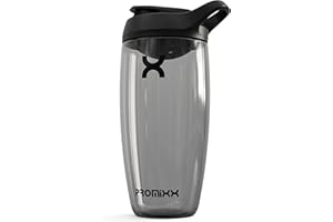 Promixx PURSUIT bouteille shaker de protéines de qualité supérieure pour shakes complémentaires – facile à nettoyer et durable, 700 ml, Noir