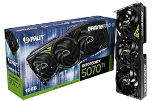 Palit Rtx5070 Ti Gamingpro-S, Pcie5, 16Gb Ddr7, Hdmi, 3 Dp, 2452Mhz Clock, Rgb Lighting