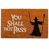 getDigital You Shall not Pass Fußmatte - Hochwertige Türmatte mit berühmter Fantasy-Szene, Großartiges Geschenke Für Film-fans