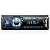 Radio Coche Bluetooth 5.0 Manos Libres, Chismos Autoradio Coche Bluetooth Pantalla1 DIN FM Radio soporta MP3/AUX/Control Remo