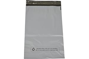 SAMZ Packaging Grey Mailing Bags Pack of 100 (12x16 Inches) Durable Plastic Postage Bags for Shipping, Parcel Delivery, and Packaging Clothes