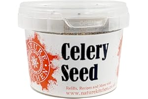 Nature Kitchen - Semi di sedano da 50 g, per condire spezie ed erbe aromatiche, senza glutine e vegane, per cucinare tutti i giorni, per marinate, salse, friggere, cuocere o grigliare