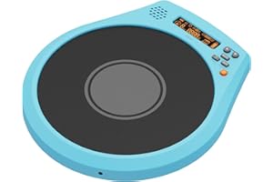 AUPHY SD20 Smart Electronic Drum Pad avec affichage Métronome Vitesse Vocal Count Rechargeable（bleu）