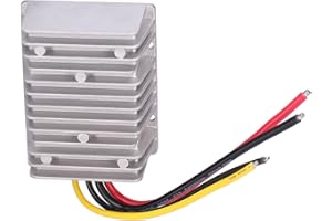 BUACHOIS Converter Regulator Increaser 12V Step Up to DC 24V 20A 480W Waterproof Boost Converter with USB Port Protective Case for DIY Car Power Supply Boost Transformer TBS1224U480D