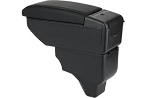 ZENVI Braccioli Compatible with Peugeot 208 Braccioli 2019-2024 Console Centrale Organizer Immagazzinaggio Scatola Doppio Spazio Può essere come supporto gomiti