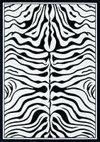 Lalee 347077960 Tapis Contemporain 450 Noir Blanc 120 x 170 cm