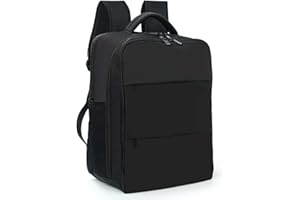 FULANDRE Bagaż Podręczny 40x30x20 Plecak do Ryanair, Eurowings, Wizzair, Vueling, Plecak Podróżny Wodoszczelna Komora Torba Kabinowa 24L Bagaż Podręczny Pasuje Do Laptopa 15.6 Cali, Czarny