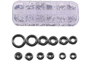HZTYYIER O-Ringe Sortiment Dichtungsringe Set, Gummi Dichtungen Ringe, 12 Größen, 1.4-2.8mm, O ring for Watches