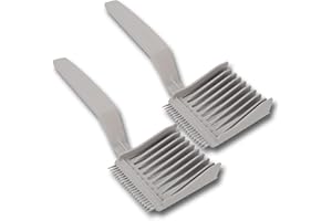 JDXun 2 Pezzi Barber Fade Comb, Pettine per Posizionamento Curva da Uomo, Parrucchiere Curvo Pettine di Posizionamento Uomini
