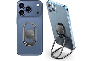MINDSKY Handy Ring Halter Fingerhalter 360° Drehbarer Ultradünner Ringhalter Faltbarer Handy Ständer Handyhalterung für iPhone iPad Smartphones Tablets(Kommt mit einem universellen Magneten)