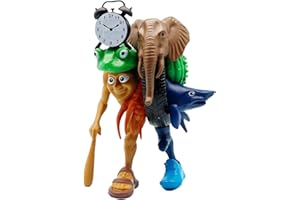 INTEDESIGN 18cm Italian Brainrot Action Figures Set Detachable Italian Brainrot Desk Toys Tralalero Tralala, Tung Tung Tung Sahur Shark, Elephant and More | Collectible Hybrid Creature Toys for Kids & Adults ﻿