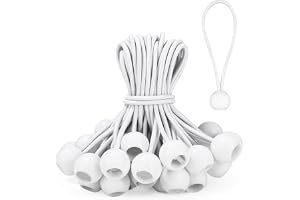 Spänngummi med boll 15cm, 50 st presenningsspännare med boll, tältgummi expanderögla tältgummispännare med boll, gummislingor