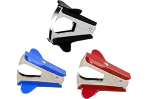 Graplan 3 Stück Entklammerer Heftklammerentferner Metall Klammerentferner Büroartikel Kunststoffschale Enthefter für Büro Schule Heim Schreibtisch Zubehör