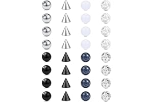 Rajnard Boule de Piercing 316L Acier Chirurgical Boules de Remplacement pour Piercing Nombril Langue Arcade Oreille levre Nez Septum 14G 16G 3mm 5mm 8mm Femmes Hommes