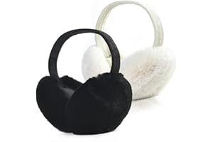 Unning Winter Ohrenschützer Damen Faltbare&Verstellbar Ohrenwärmer Kunstpelz Weich Ohrenschutz Ear Muffs Ear Warmers for Women