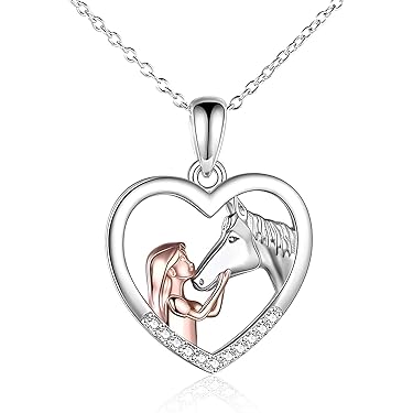 Starchenie Dames ketting 925 Zilver Konijn op de maan