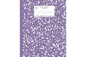 Marble Composition Notebook College Ruled: Lavender Marble Notebooks, School Supplies, Notebooks for School: 4