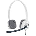 Logitech H150 Wired Headset, Stereo Headphones with Rotating Noise-Cancelling Microphone, Dual 3.5 mm Audio Jack, In-Line Con