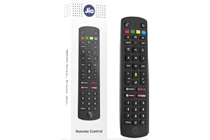 Jio Original & Genuine Bluetooth Voice Remote for JioFiber Set-Top Box | 43-Key Universal Replacement | Easy Pairing | 6-Month Warranty