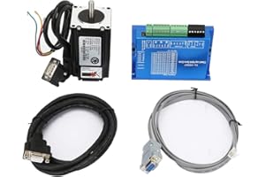 Garosa 150W 23 Close Loop Stepper Motor Set Hybrid Servo Drive RS232 Serial Line 2N.M communication software developed by the manufacturer 57 NEMA full-closed stepper motor,serial line