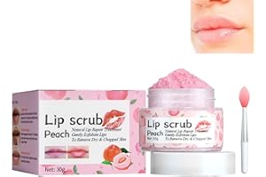 KOAHDE Natürliches Lippenpeeling,Lippenpflege Peeling,Lippenpeeling Reparatur,Lippenpeeling Rissige,Lippenpeeling mit Sugar,Lippenpeeling Trockene,2 in 1 Lippenpeeling,Lippenschlafmaske,30G,1PC