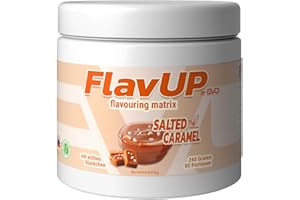 ‎EVO SPORTS FUEL EVO SPORTS FUEL FlavUp Flavour pulver | Salted Caramel | 240g | Geschmackspulver zum Süßen | ohne viel Zucker und Kalorien | geprüfte Qualität | Made in Germany (1er Pack)