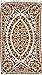 Produktbild Exotic India Ivory and Cream Asana Mat with Floral Embroidery All-Over - Wool on Canvas