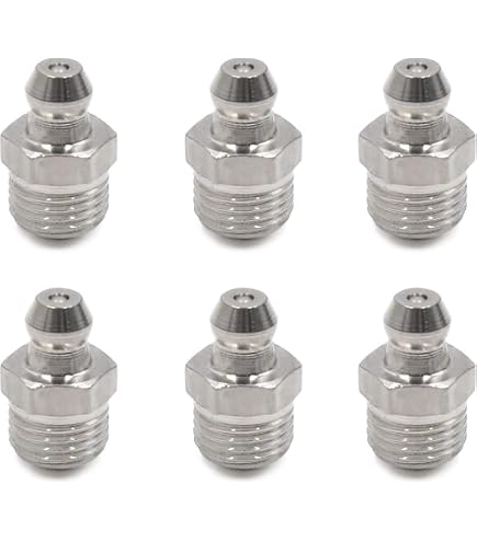 10 Raccords à Graisse M8x1mm Sourcing Map - Acier Inox 304, Pour Lubrification Mécanique, Entretien Équipement
