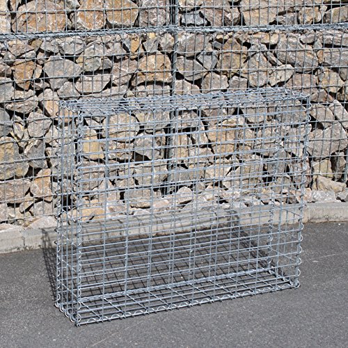 Gabione Größe wählbar Steingabionen Steinkorb Gabionen Wand Drahtkorb Mauer 20 cm tief 5×10 (1 Stück 100x50x20 cm) - 5
