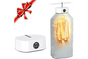 Electric Clothes Dryer,EasyAcc Portable Clothes Dryer Energy-Efficient 2H Quickly Drying 600W Timer UV Sterilization Indoor With Cover Fast Drying For Light Clothes Underwear
