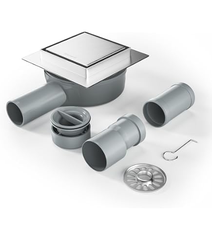 LUX ELEMENTS TUB-BAW-S LTUBE1184 Faitout Horizontal Avec Grille Inox - Bonde De Sol