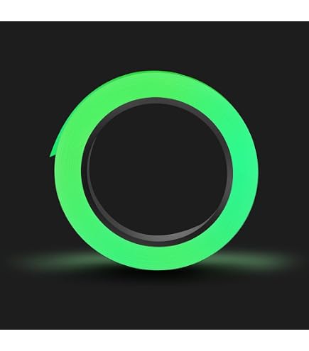 Ruban Fluorescent ONTWIE 2,5cm X 10m - Autocollant Lumineux Sécurité Nuit