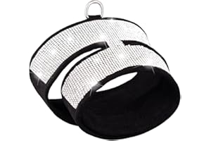 FUNAT Geschirre für Katzen, Strass-Kabelbaum für Haustiere, Stoßfestes Geschirr für Katzen, Verstellbares Katzengeschirr, Brustgurt vom Typ Katzenweste