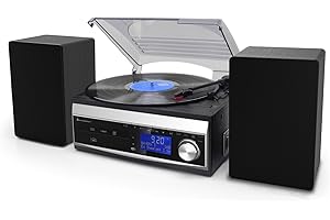Soundmaster MCD1820SW DAB FM Music Centre CD Turntable USB SD Encoding