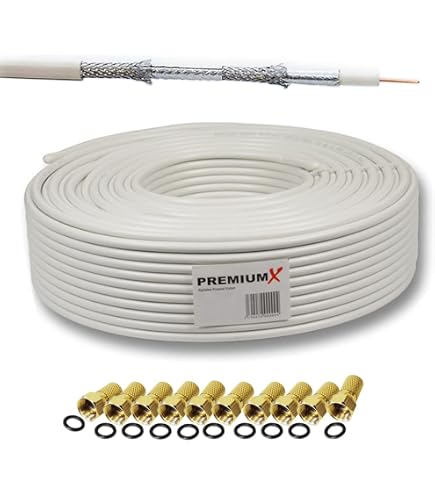 SCHWAIGER Antennenkabel 3,0 M – 110 DB Schirmung, IEC Stecker Auf Winkelbuchse, Für HDTV, DVB-C/T2