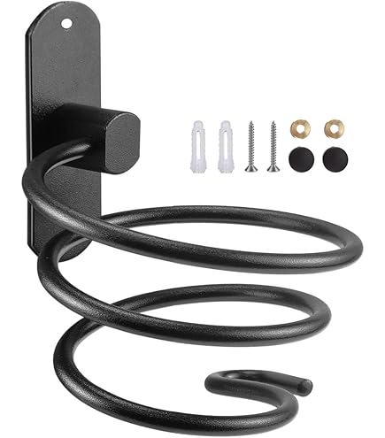 Supporto Asciugacapelli Francy - Acciaio Cromato, 13x13x13 Cm, Design Compatto - Foto 3