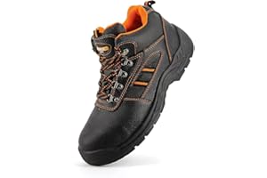 JOMIX Męskie buty robocze ochronne klasy S1P SRC odporne na palce ochronne buty robocze zamszowe ITG1457