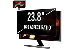 MoSuul Filtro privacy per monitor, 23,8 pollici, 16:9, filtro per computer e desktop, anti-spy, anti-luce blu e antiriflesso per monitor da 23,8"