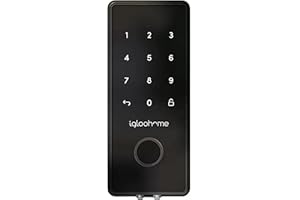 Igloohome Smart Deadbolt – Verrou Intelligent | PIN et Bluetooth | Accès à Distance Noir