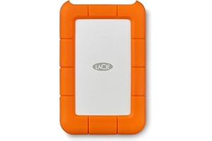 LaCie Rugged Mini, , 2.5', Portable External Hard Drive, for PC and Mac, Shock, Drop and Pressure Resistant, 2 year Rescue