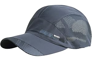 AIEOE - Letnia sportowa czapka przeciwsłoneczna dla mężczyzn czapki golfowe damskie oddychające siatkowe pochłaniające pot kapelusz szybkoschnący na zewnątrz - czarny