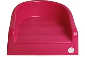 Prince Lionheart Soft Booster Seat | 3yrs+ | Wipes Clean | High Density Foam | Multi-Use | Waterproof | Slip Resistant | Indoor & Outdoor - Flashbulb Fuchsia Pink
