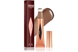 ‎PRREAL Prreal Liquid Contour Beauty Wand 05, Face Concealer Cream Contour with Soft Cushion Applicator Smooth Natural Matte Finish Contour Stick Long-lasting Waterproof Blendable Bronzer Stick Makeup